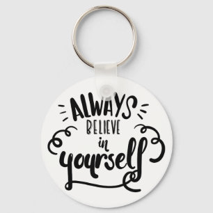 Life Confidence  Attitude Goals Motivational Quote Key Ring