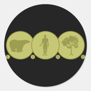 Life Connected Classic Round Sticker