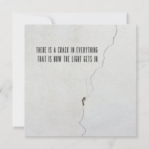 LIFE CRACKS 5.25 x 5.25 card
