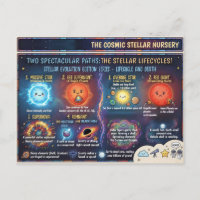 Life Cycle of a Star Space Infographic Guide