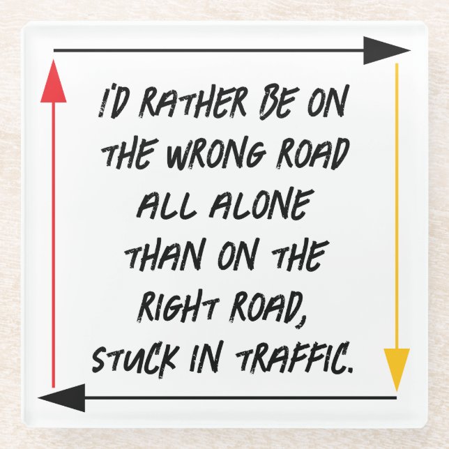 Life Directions Glass Coaster (Front)