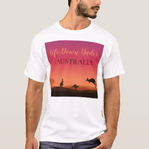 Life Down Under Kangaroo Australia T-Shirt Tee