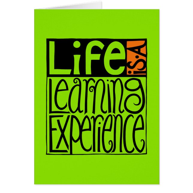 Life Experience Card (Front)