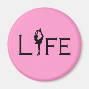 LIFE (Figure Skater) PINK Magnet