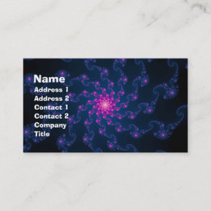 Life Flower Fractal Art Business Card