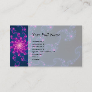 Life Flower Fractal Art Business Card