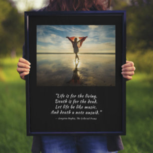 Life for the Living Langston Hughes Poster