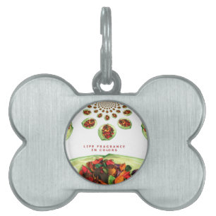 Life Fragrance in colour potpourri Pet Name Tag