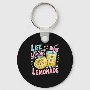Life Gave Me Some Lemons But My Jesus He Be Makin' Key Ring