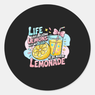 Life Gave Me Some Lemons But My Jesus He Be Making Classic Round Sticker