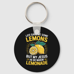 Life Gave Me Some Lemons But My Jesus Key Ring