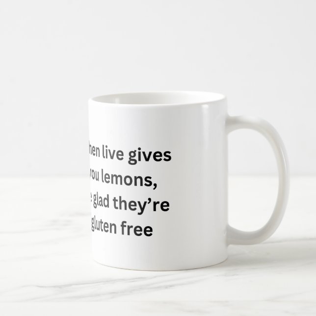 Life Gives You Lemons - Gluten Free Mug (Right)