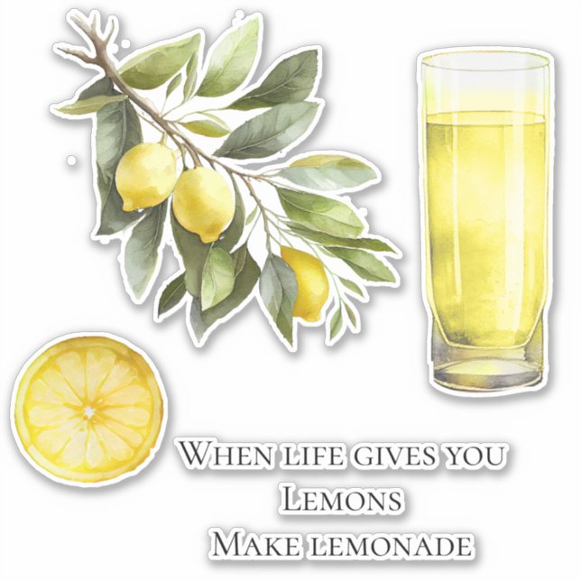 Life Gives You Lemons Quote Lemonade (Front)