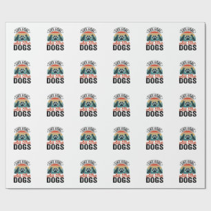 Life Goal All The Dogs Vintage Dog Lover Design_1 Wrapping Paper