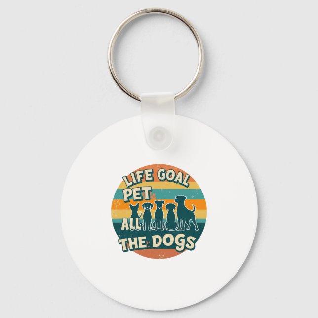 Life Goal Pet All The Dogs Copy Key Ring (Front)
