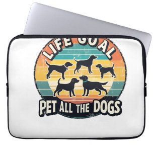 Life Goal Pet All The Dogs Laptop Sleeve