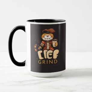 Life Grind Coffee Cute Tiger - Coffee Mug