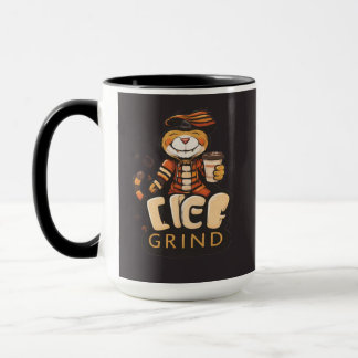 Life Grind Coffee Cute Tiger - Coffee Mug