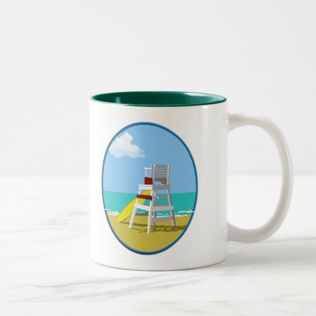 Life Guard Stand Two-Tone Coffee Mug (Right)