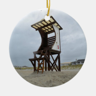 Life Guard Stand Wrightsville Beach NC Ceramic Ornament