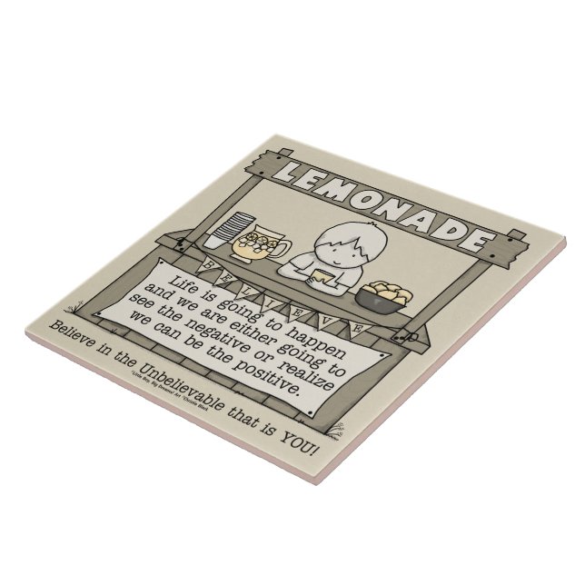 Life Happens Ceramic Tile (Side)