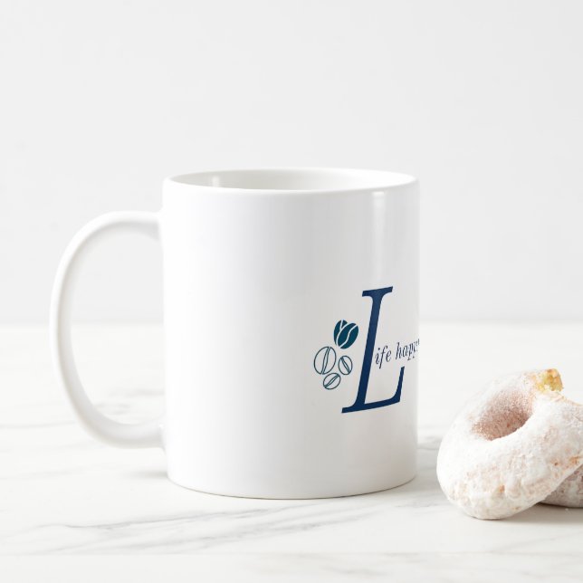 Life Happens Coffee Helps Mug (With Donut)