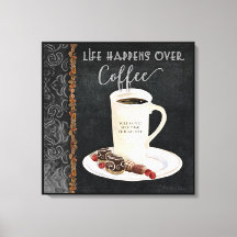 Life Happens Over Coffee Cafe Personalised