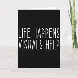 Life Happens Visuals Help Sped Teacher Autism Card