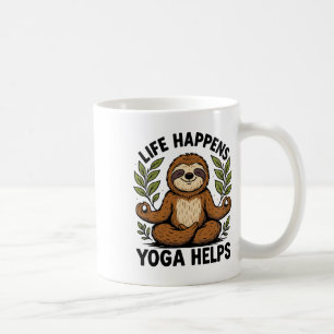 Life Happens Yoga Helps _5  Coffee Mug