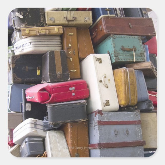 Life has a lot of baggage 2 square sticker (Front)