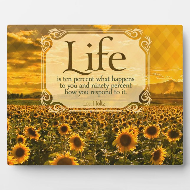 Life - How You Respond Plaque (Front)