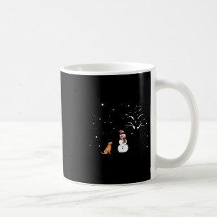 Life I Love You Peaceful Winter Snowman Dog Themed Coffee Mug