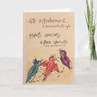Life in a Retirement... Thank You Card