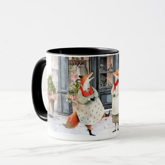 Life in Fox Town Series - Silly Jokes Mug (Front Left)