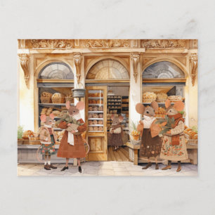 Life in Mice Town - Bakery Day Postcard