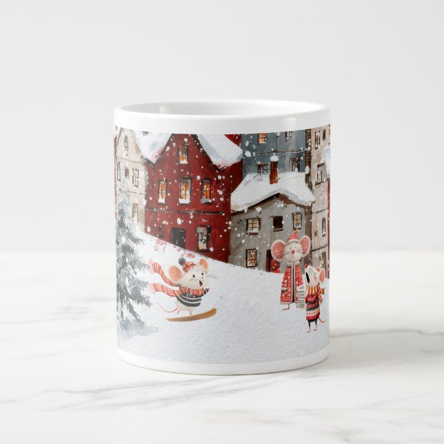 Life in Mice Town - It's Winter! Speciality Mug (Front)