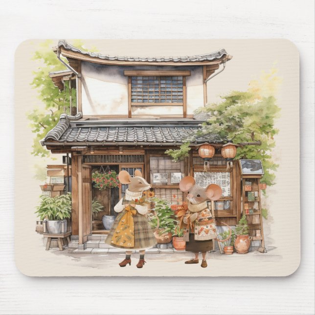 Life in Mice Town Series Mouse Pad (Front)