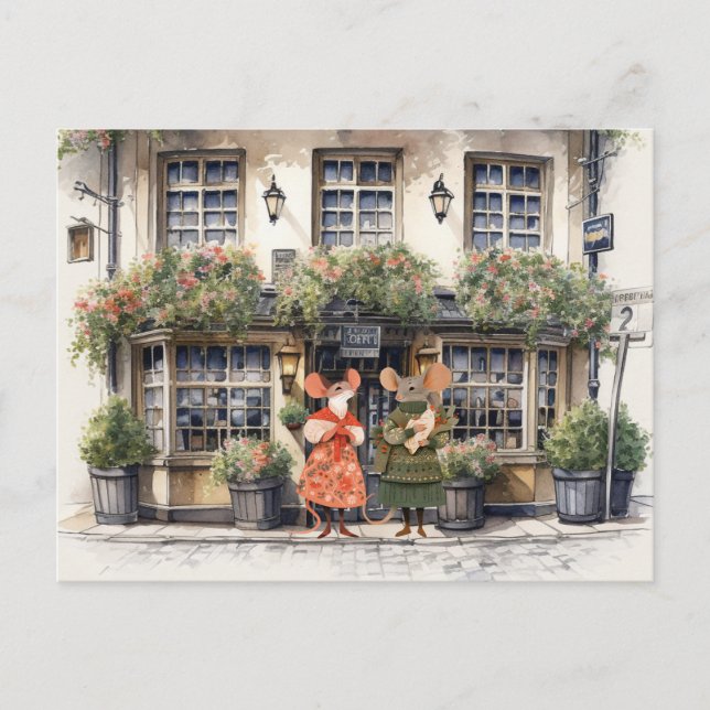 Life in Mice Town - Shopping Buddies Postcard (Front)