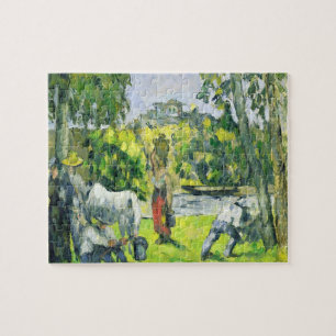 Life in the Fields, c.1875 (oil on canvas) Jigsaw Puzzle