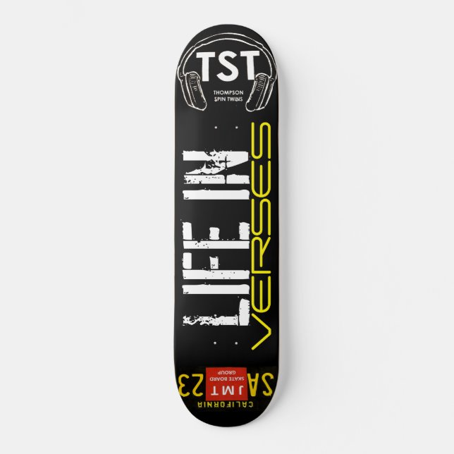 LIFE IN VERSES Skateboard (Front)