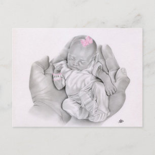 Life in your hands Baby Postcard