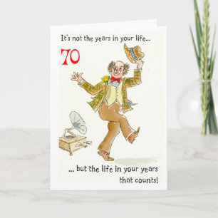 'Life in Your Years' 70th Birthday Card