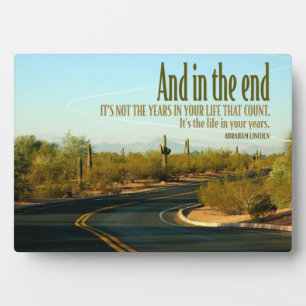 Life In Your Years Custom Plaque