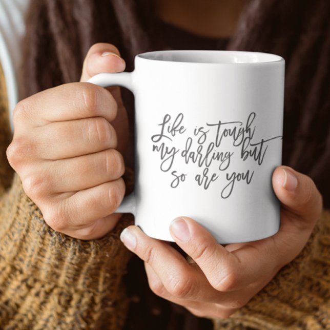 Life Inspirational quote Modern Mental Health Coffee Mug (Creator Uploaded)