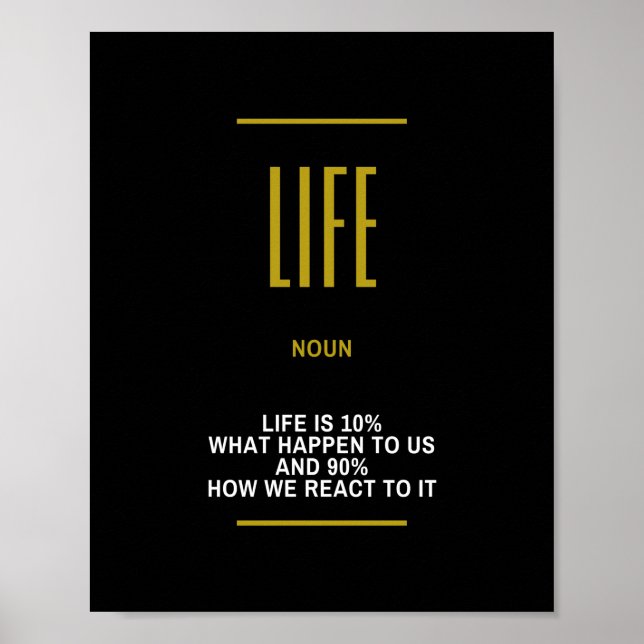 Life Inspirational Quote On Success Poster (Front)