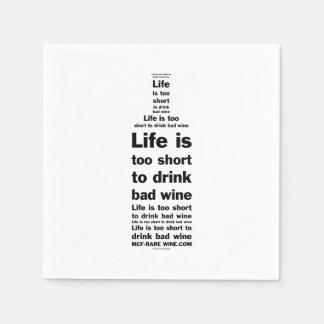 Life is 2 short napkins 1