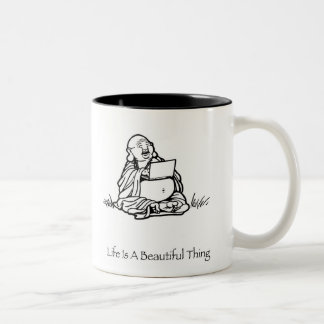 Life Is A Beautiful Thing Buddha Coffee Mug