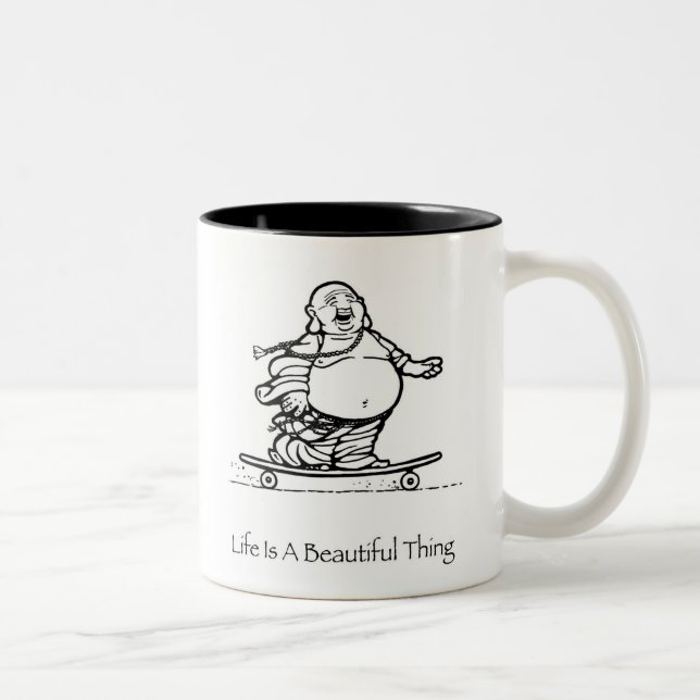 Life Is A Beautiful Thing Buddha Coffee Mug (Right)