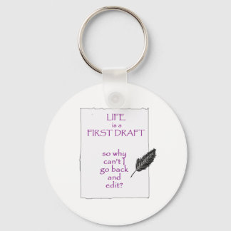 Life is a First Draught Key Ring