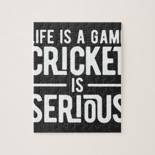 life is a game cricket is serious jigsaw puzzle